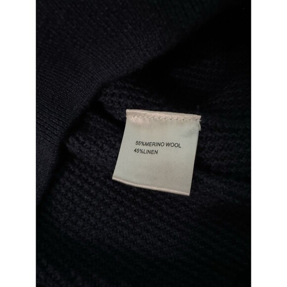 Peter Millar Crown Cool Color Block 1/4 Zip Sweater Wool Linen Blend Size L - Picture 8 of 8